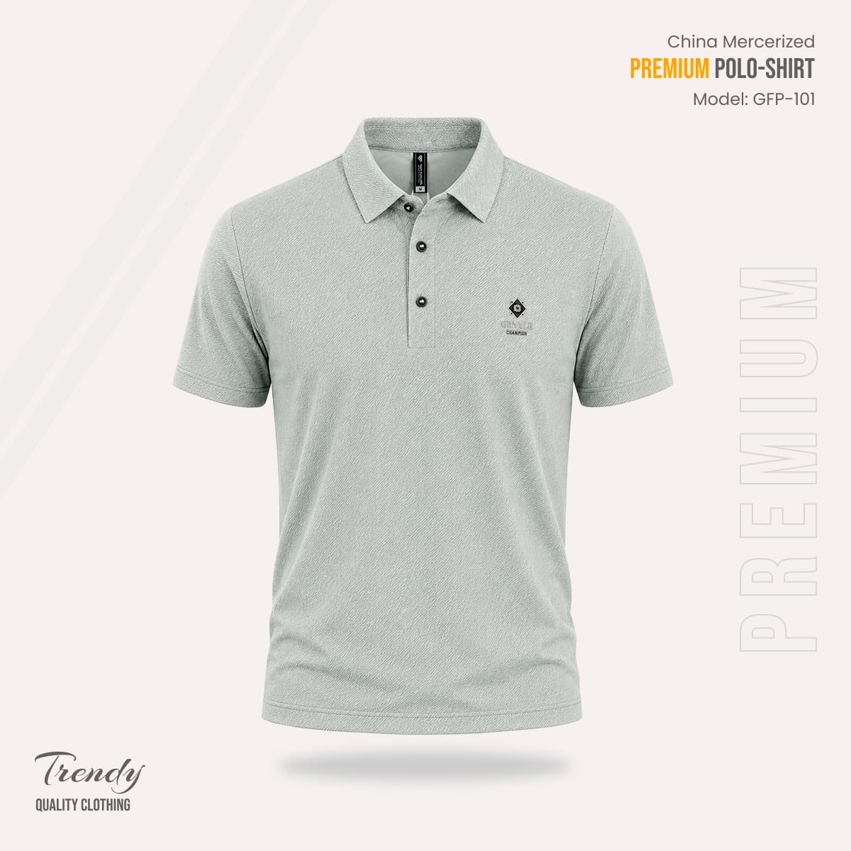 Export Quality China Mercerized Polo Shirt (31052)