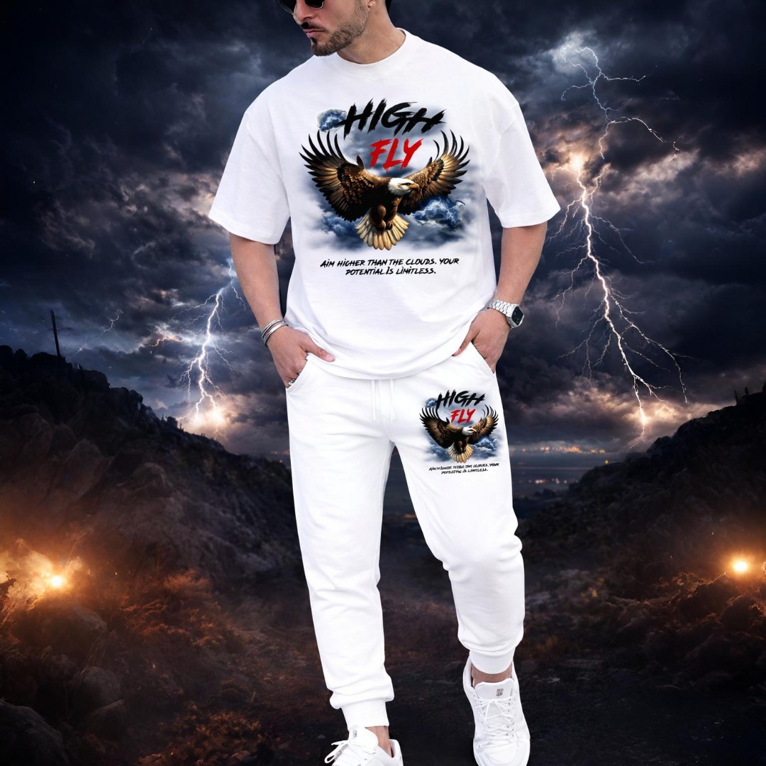 Export Quality Cotton Tshirt & Trouser Combo Set (28025)