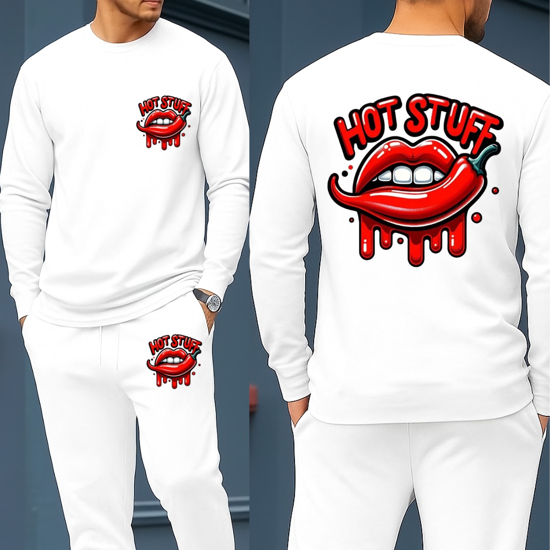 Long Sleeve Tshirt and Trouser Set (24078)