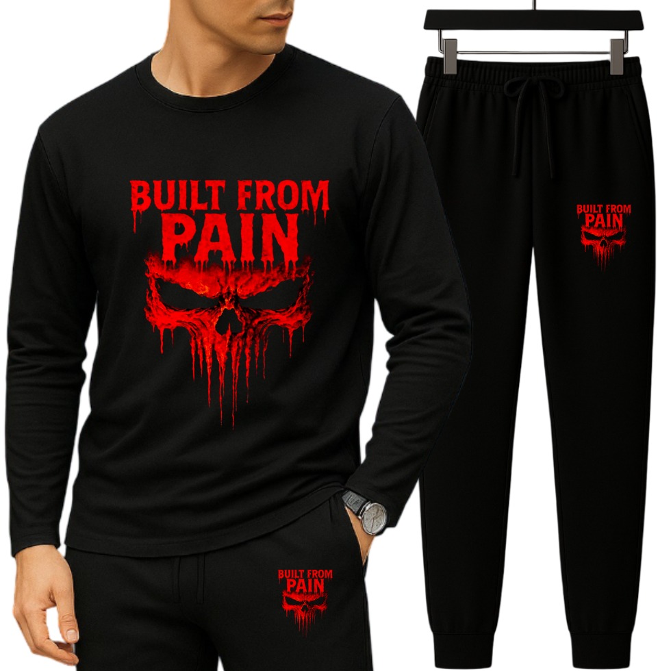 Long Sleeve Tshirt and Trouser Set (23699)