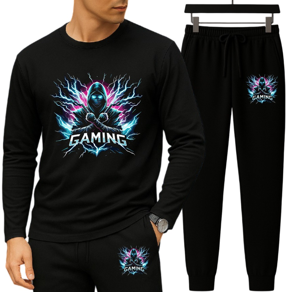 Long Sleeve Tshirt and Trouser Set (23698)